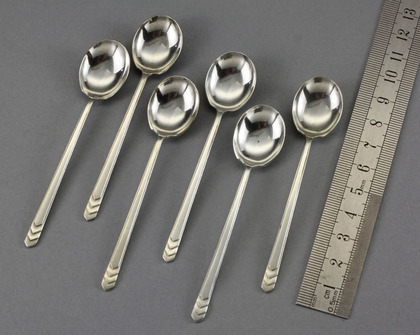 Art Deco Coffee Spoon set (6)